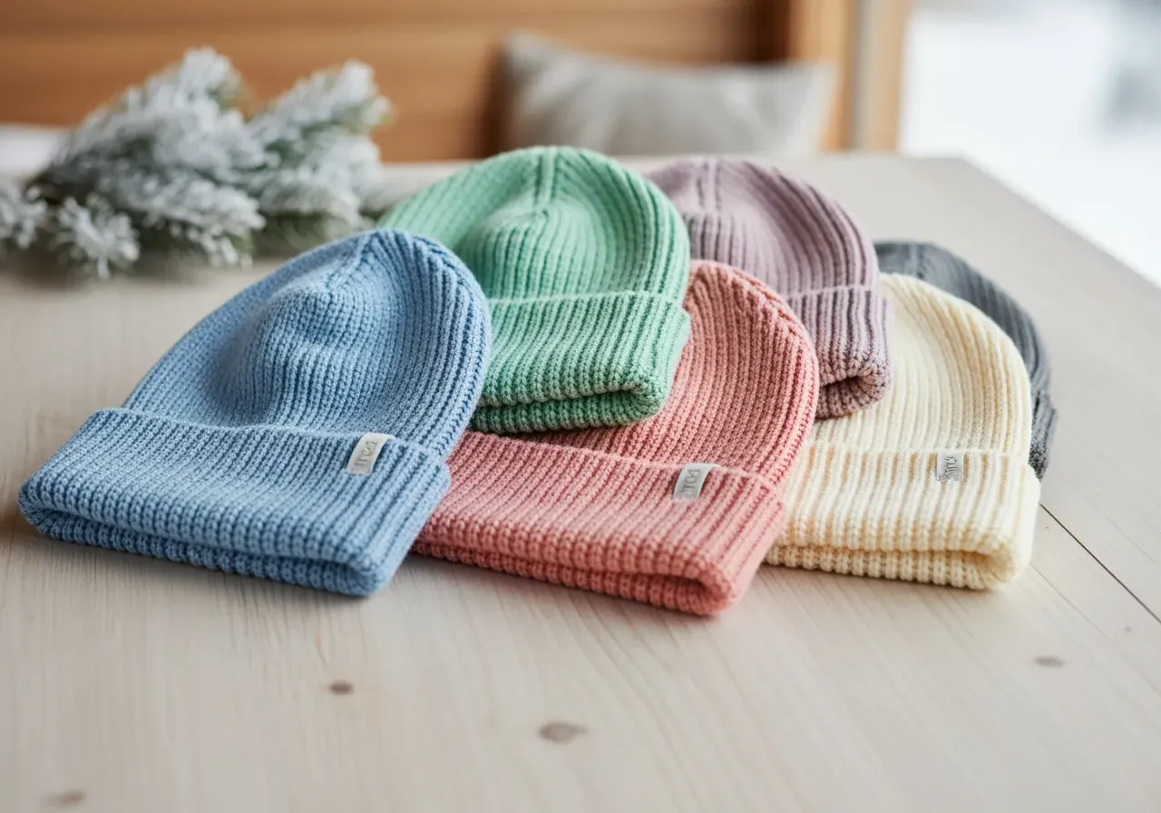 Pastellbeanies för enkel vinterstyling