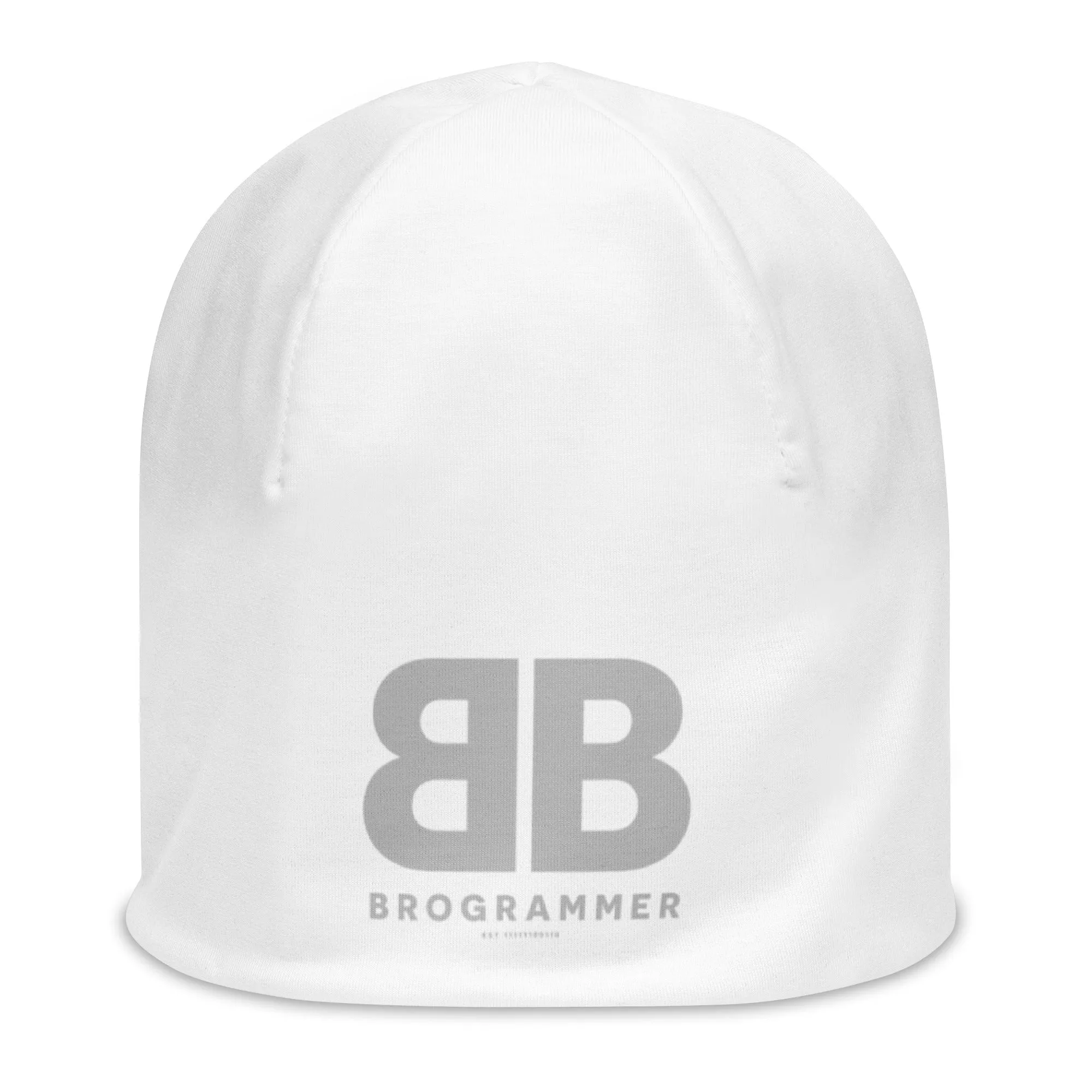 Brogrammer White Beanie