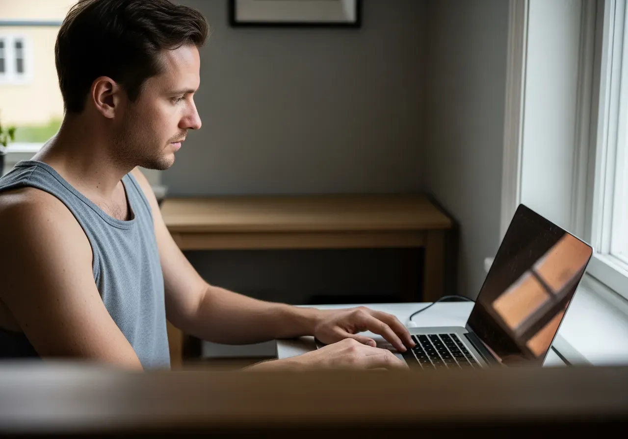 Programmerar i Tank Top