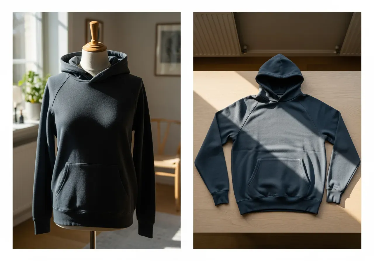 Storlek och passform för signaturhuvtröja