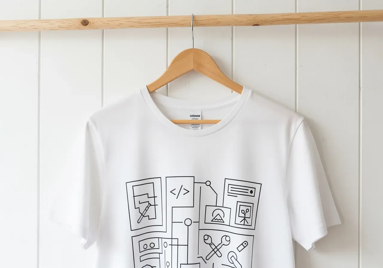 Grafiska t-shirts för tech och kreativitet